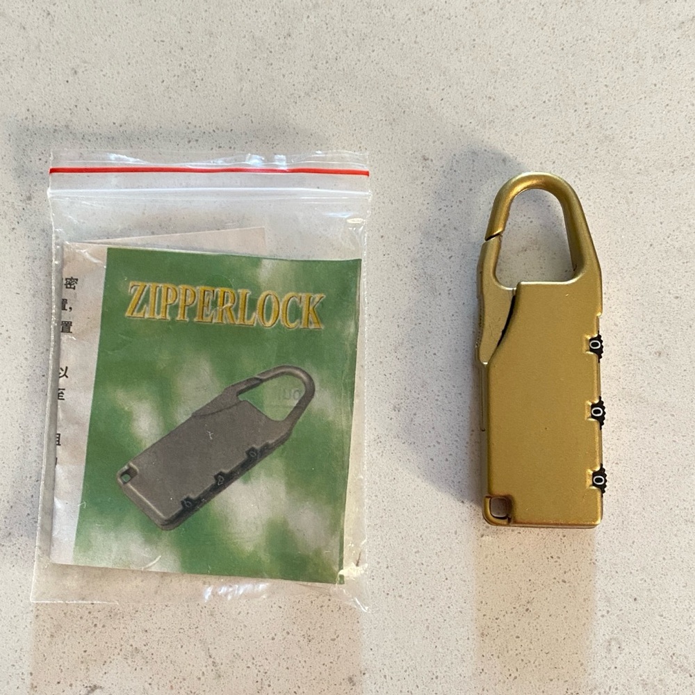 Zipper Lock For Bags Backpacks Travel Suitcases New